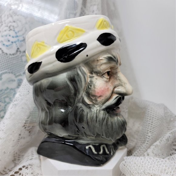 Ceramic Toby Mug Featuring Gray-Haired and Bearded Man - Picture 6 of 6